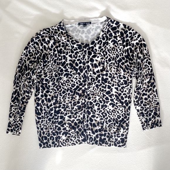 Cable & Gauge Leopard Print Cardigan - Picture 2 of 6